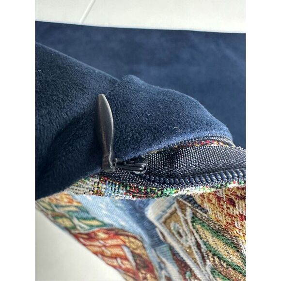 Caldeira Crosstitch Christmas Stitched Pillow Sham 19”X19” Made in England - Picture 7 of 8